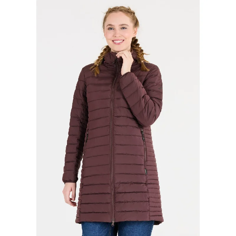 Edge W CFT+ Long Light Hood Puffer Jacket Faux Fur Jacket Real Fur Jacket Shearling Jacket