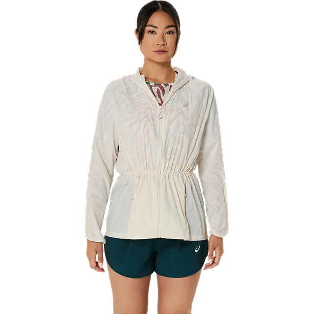 Asics Women Road Packable Jacket Corduroy Jacket Velvet Jacket Brocade Jacket