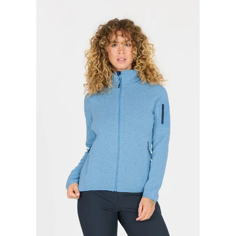 CMP WOMAN KNITTECH FLEECE JACKET - Niagara-B.Blue V-Neck Jacket Boat Neck Jacket Square Neck Jacket