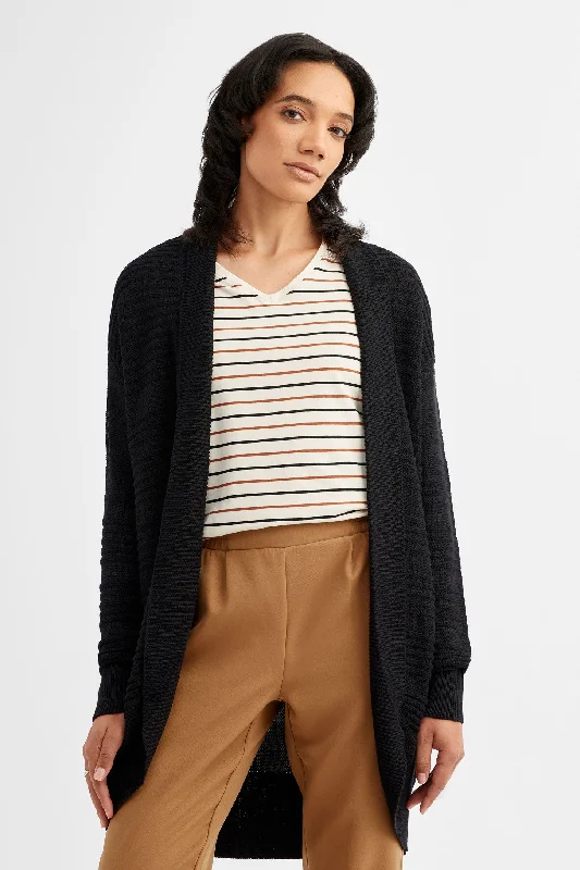 Cardigan cocon en tricot - Femme Toggled Drawstring Belted