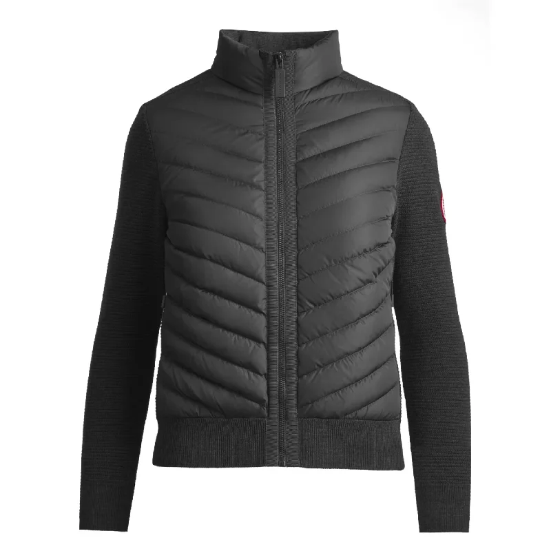 Canada Goose Women's Hybridge Knit Jacket Welt Pockets Slit Pockets Flap Pockets