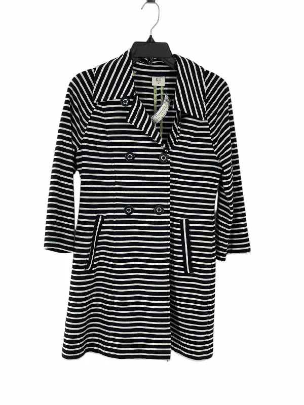 Cabi Size XS Dark Navy White Stripe Jacket Lace Jacket Ribbed Jacket Sequined Jacket