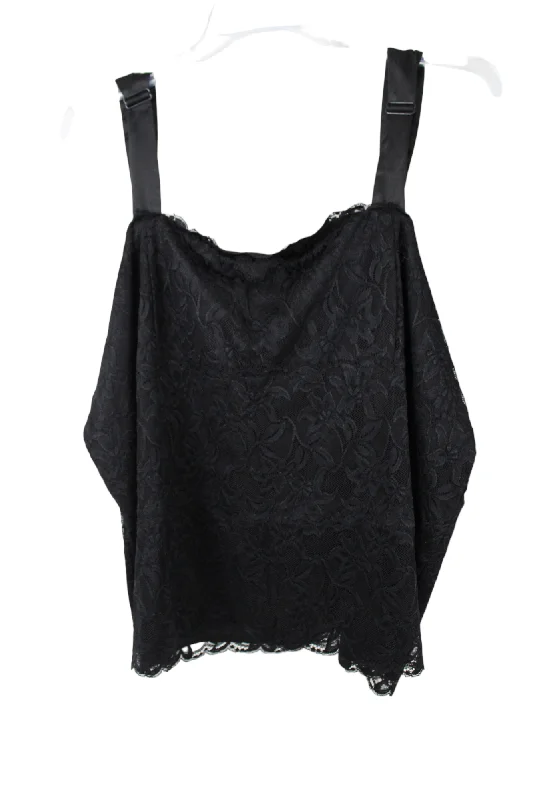 Coldwater Creek Black Lace Tank | 3X seamless tank top