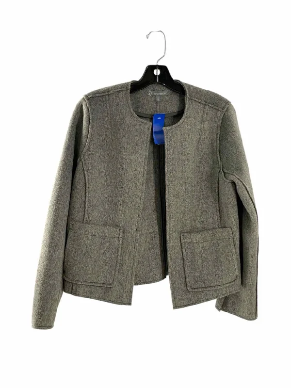 Wit & Wisdom Size XS Gray Wool Blend Jacket Herringbone Jacket Houndstooth Jacket Plaid Jacket