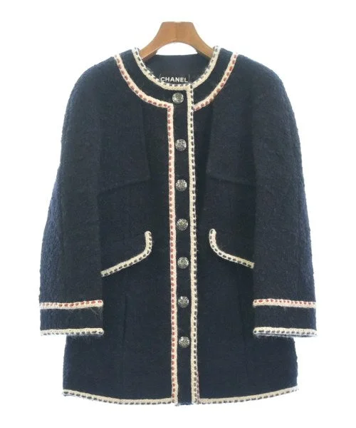 CHANEL Collarless jackets Zippered Jacket Buttoned Jacket Snapped Jacket