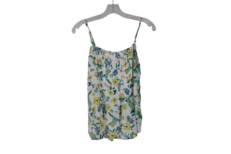 Old Navy Floral White Tank | M graphic tank top