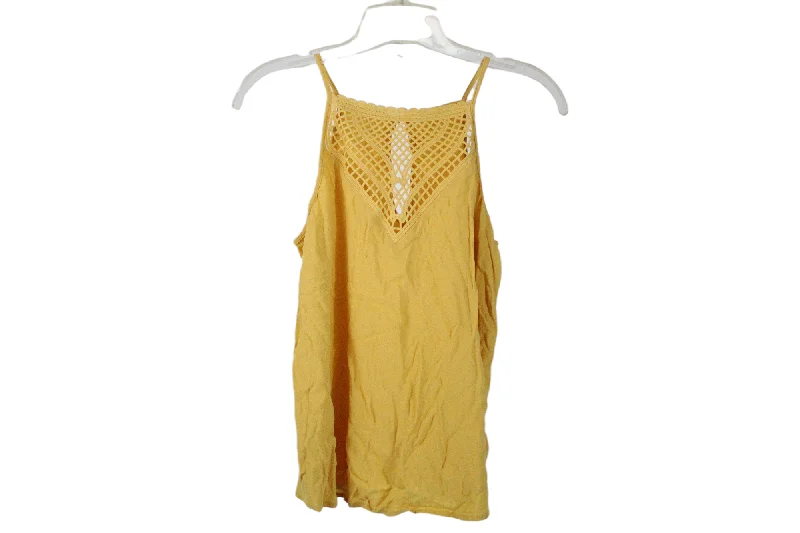 Eyeshadow Yellow Tank | M striped tank top