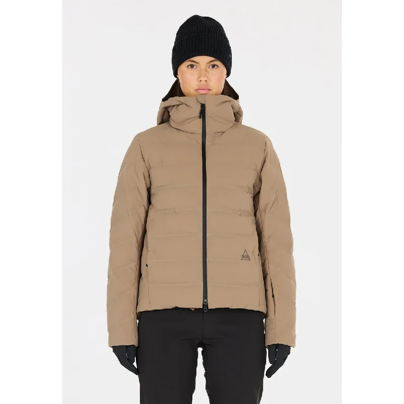 Fieberbrunn W 2L Insulated Jacket Notch Collar Peter Pan Collar Cowl Neck