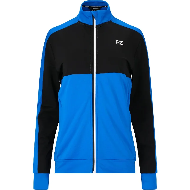 Luise W Track Jacket - Electric Blue Lemonade Appliqued Jacket Beaded Jacket Sequined Jacket