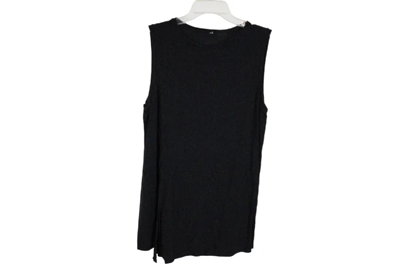 Black Muscle Tank | L cutout tank top