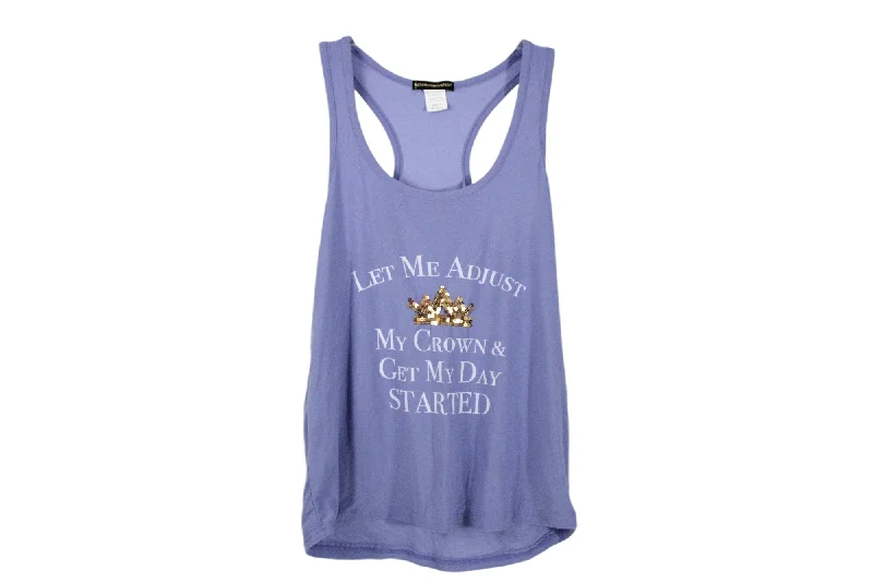 Not A Morning Person "Let Me Adjust My Crown" Tank | S comfortable tank top