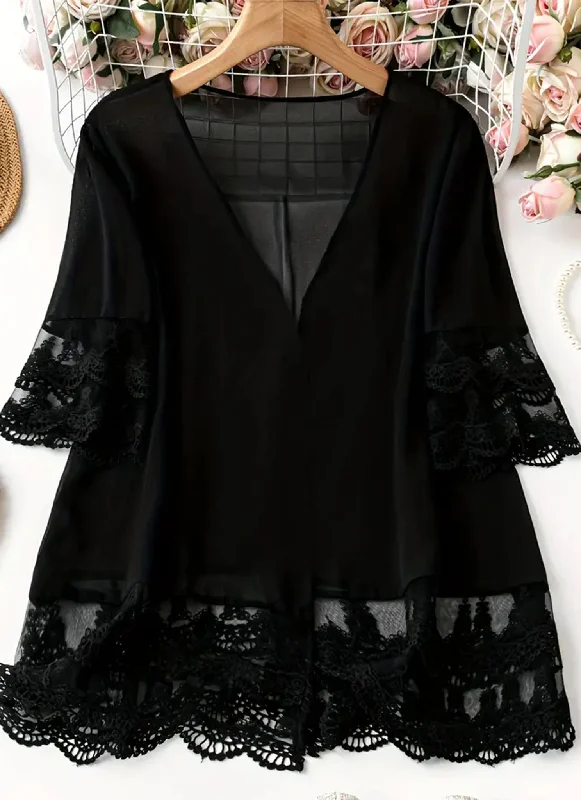 Lace Cardigan Jersey Fabric Tulle Fabric Batik Fabric