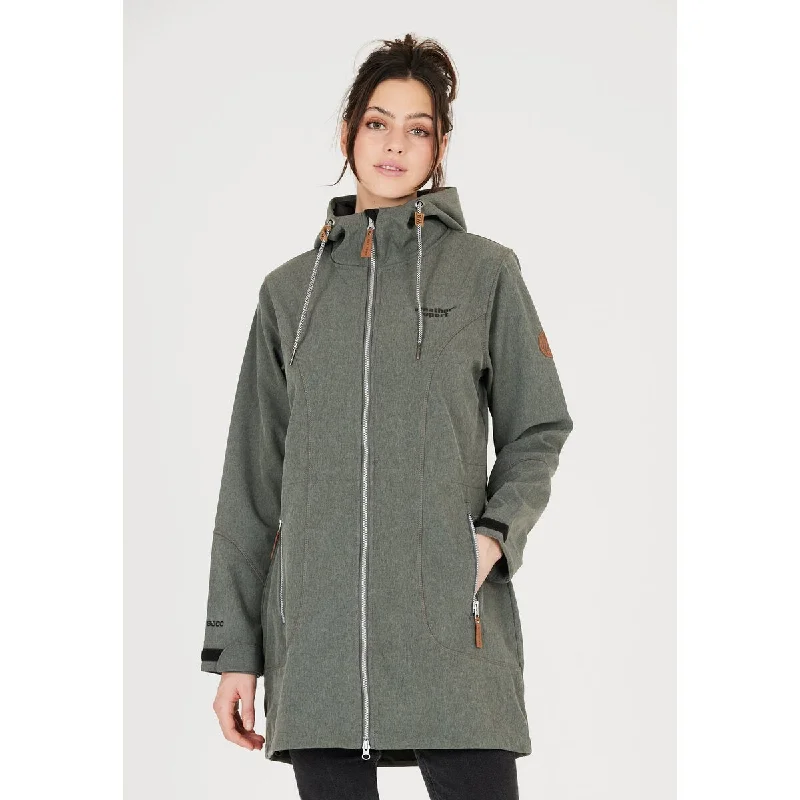 Lilan W Melange Softshell Jacket V2 W-PRO 8000 Fleece Fabric Down Fabric Feather Fabric