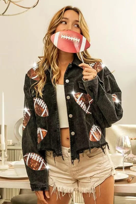 Sports Casual Corduroy Jacket Woman Retro Turn-down Collar Splicing Anorak Shell Jacket Lightweight Jacket