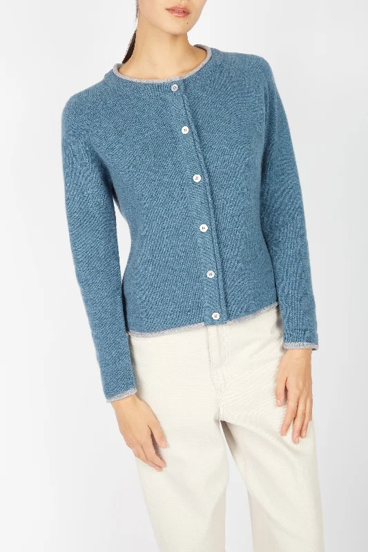 Irish - Killiney Cardigan - Harbour Wool Fabric Cashmere Fabric Tweed Fabric