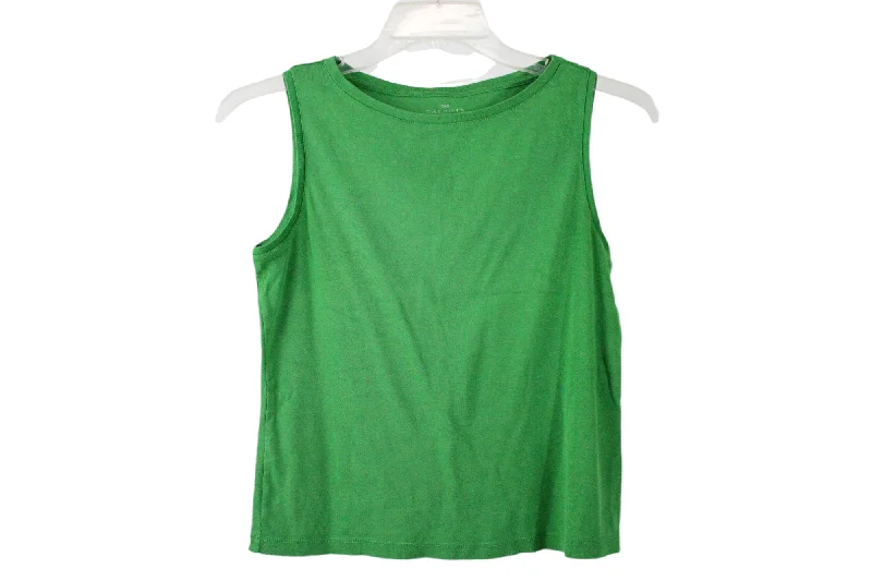 Talbots Green Tank | M Petite rhinestone tank top