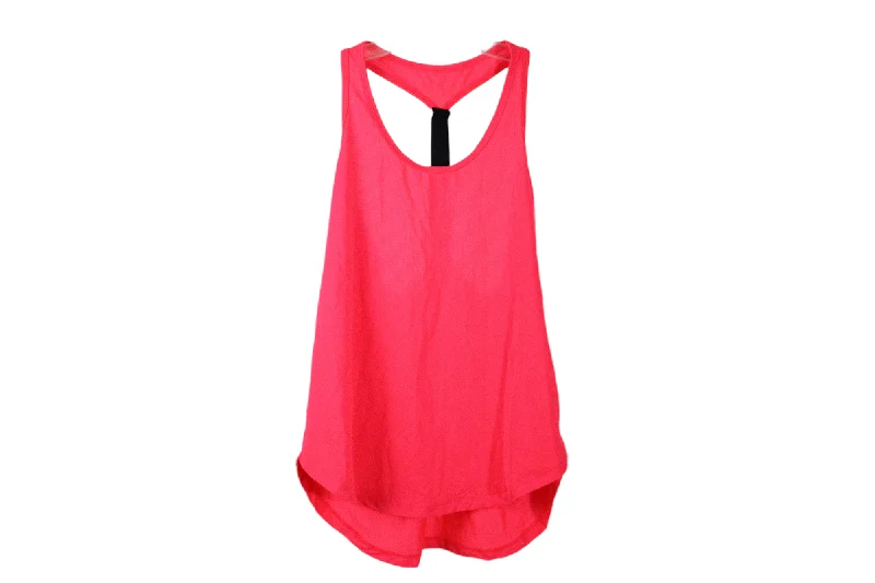 NEW Old Navy Active Semi-Fitted Go-Dry Neon Pink Tank | XS print tank top