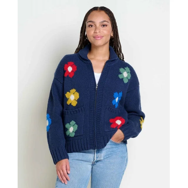 Womens Nitsa Zip Cardigan Stretchy Elastic Breathable