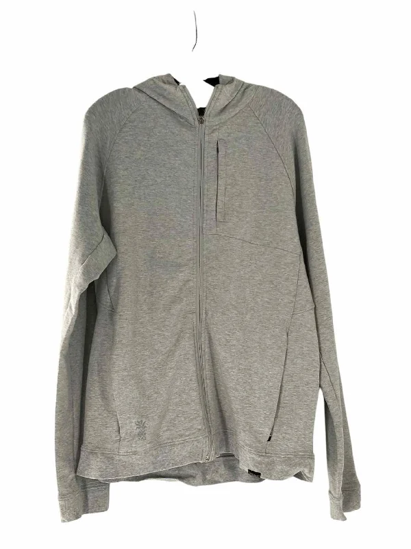 Cariloha Size XL light gray Jacket Zippered Jacket Buttoned Jacket Snapped Jacket