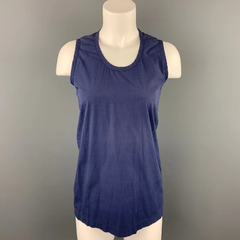 COMME des GARCONS Size M Blue Cotton Tank Top adorable tank top