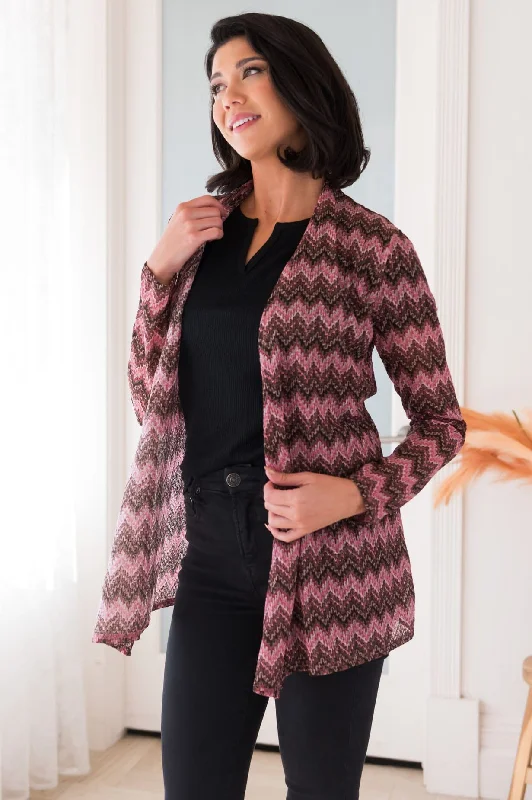 Bold Statements Modest Sweater Cardigan Handmade Hand-knitted Hand-woven