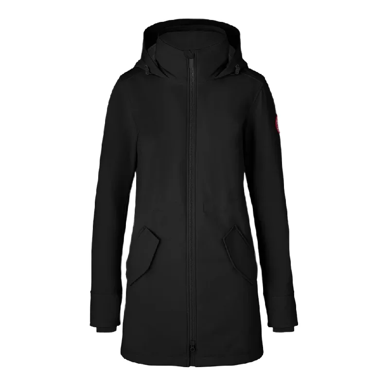 Canada Goose Women's Avery Jacket Boat Neck Shawl Collar Notched Collar
