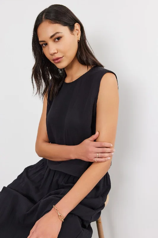AUBREN COTTON GAUZE TANK TOP strappy tank top