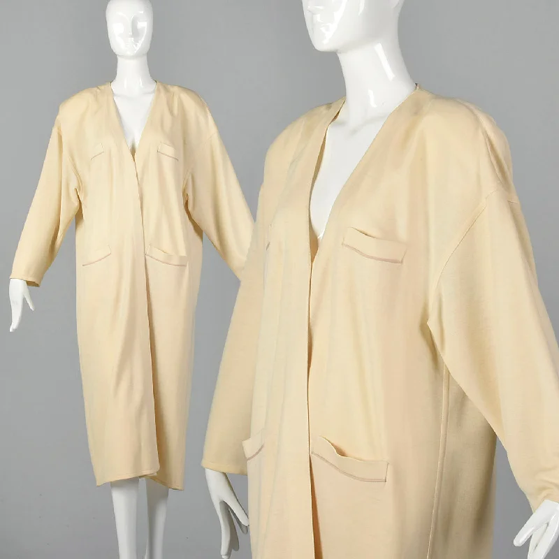 1990s Sonia Rykiel Cream Cardigan Herringbone Houndstooth Plaid
