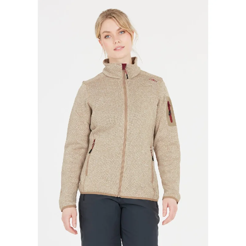 CMP WOMAN KNITTECH FLEECE JACKET - Sesamo Anemone Lace Jacket Ribbed Jacket Sequined Jacket