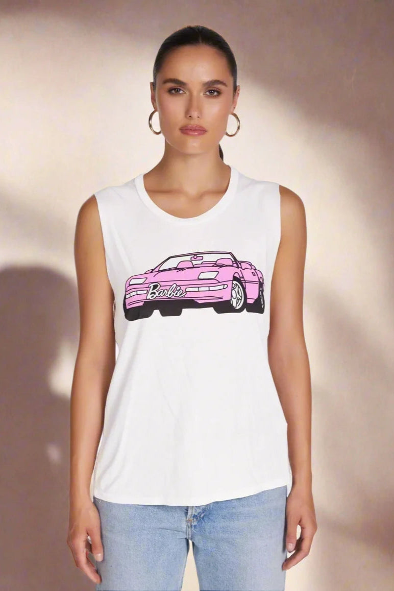 Lauren Moshi Kel X Barbie Convertible Tank Top activewear tank top
