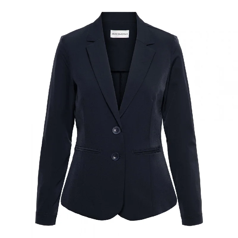 &Co Woman Phileine Travel Jacket - Navy Fleece Jacket Down Jacket Feather Jacket