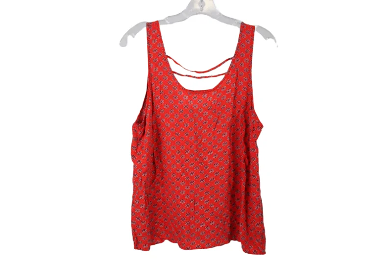 Red Patterned Tank | M cute tank top