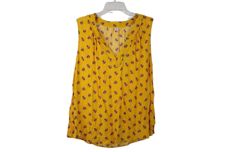 Old Navy Yellow Floral Tank | L seamless tank top