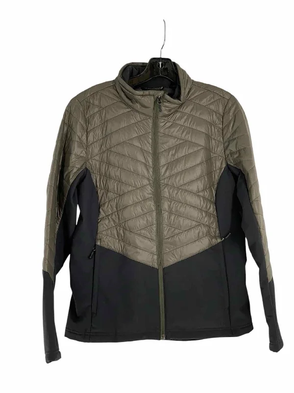 Spyder Size M Gray Black Jacket (Outdoor) Cotton Fabric Linen Fabric Terry Fabric