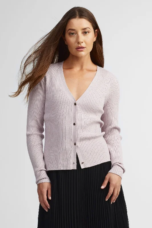 Cardigan col en V tricot - Femme Knit Fabric Woven Fabric Fleece Fabric