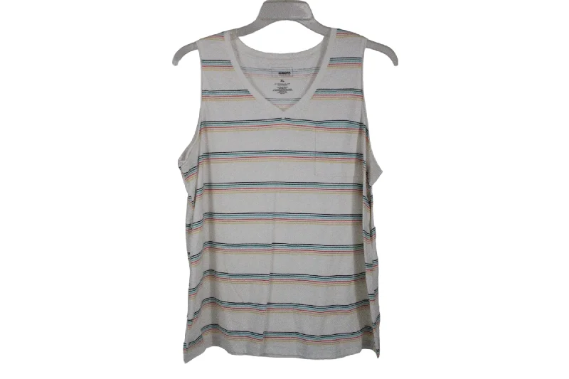 Sonoma Rainbow Striped Pocket Tank | XL lavender tank top