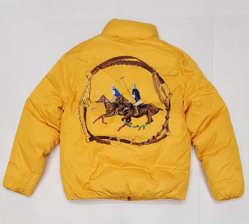 Nwt Polo Ralph Lauren Women's Yellow Equestrian Down Jacket Fleece Jacket Down Jacket Parka Nwt Polo Ralph Lauren Women's Yellow Equestrian Down Jacket Fleece Jacket Down Jacket Parka