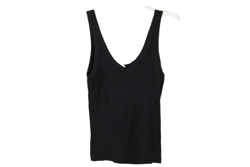 Cotton On Black Rib Tank | M sage tank top