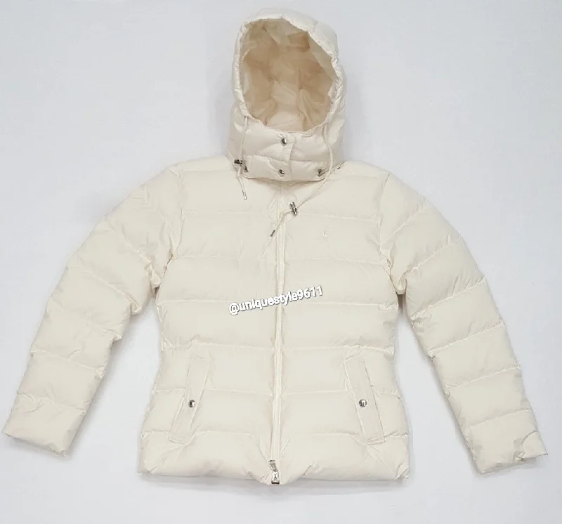 Polo Ralph Lauren Women's Cream Jacket Anorak Shell Jacket Lightweight Jacket