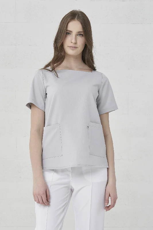 Light grey / 65% Polyester 32% Rayon 3% Elastane / XS