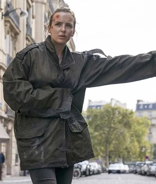 Killing Eve S03 Jodie Comer Cotton Black Jacket