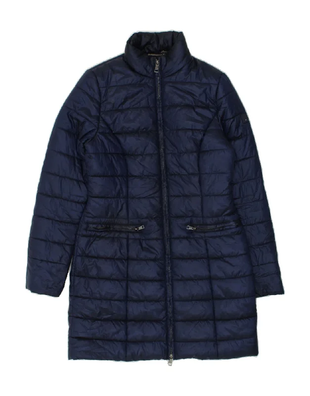 LIU JO Womens Padded Coat IT 40 Small Navy Blue Polyester