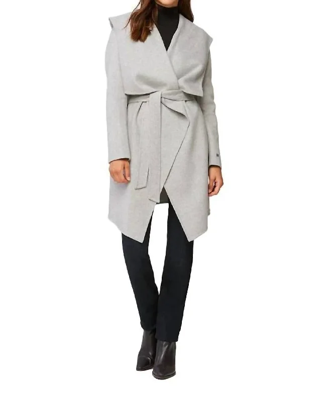 Samia Coat In Silver Ash