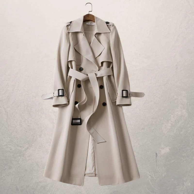 Vireous Classic Mid-Length Multi-Colours Women's Trench Coat