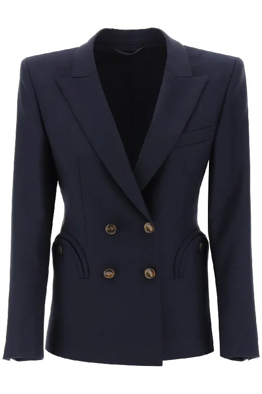 ""double-breasted blazer for CHD03 ESSE 067 NAVY