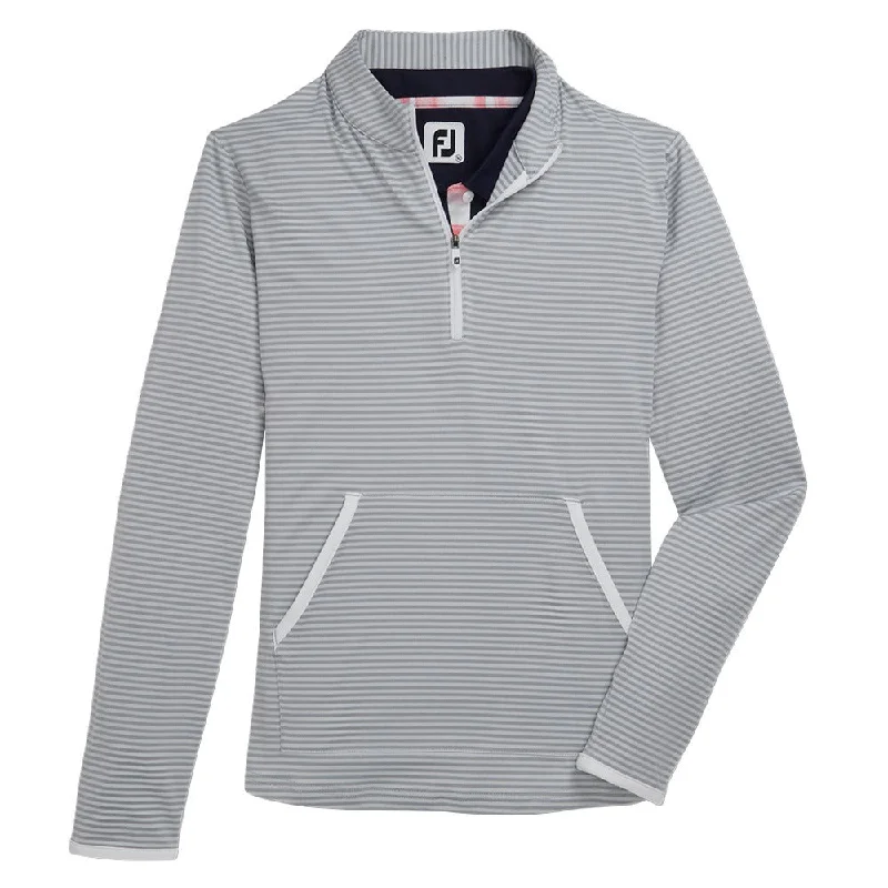 FootJoy Half-Zip Tonal Stripe Midlayer Golf Pullover 2022 Women