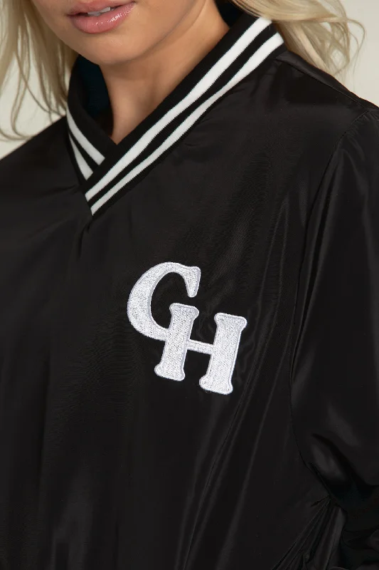 Black GH Baseball V-Neck Pullover