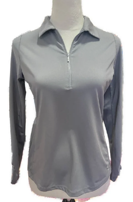 Golftini Long Sleeve Zip Golf Polo Size S MSP$100