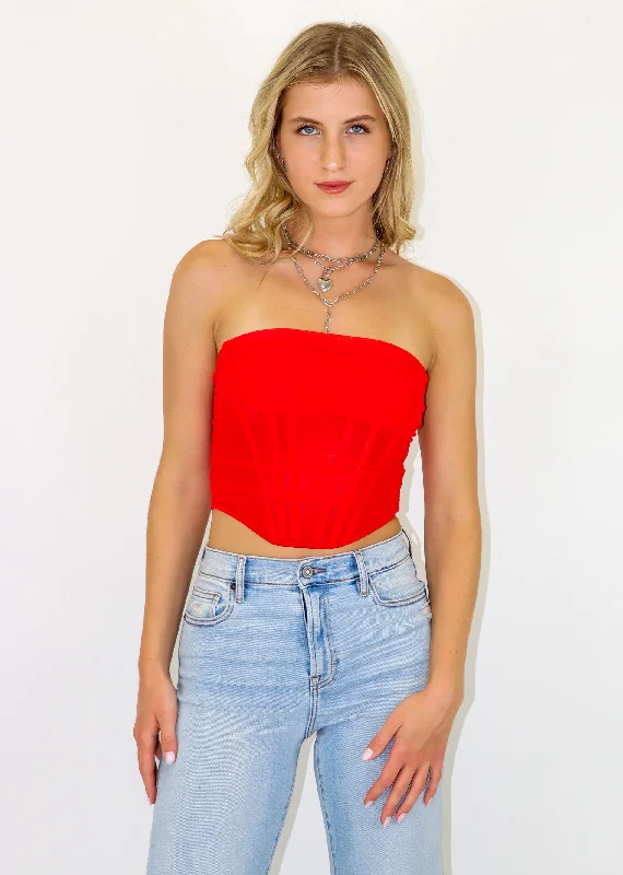 What It Is Corset Top ★ Red