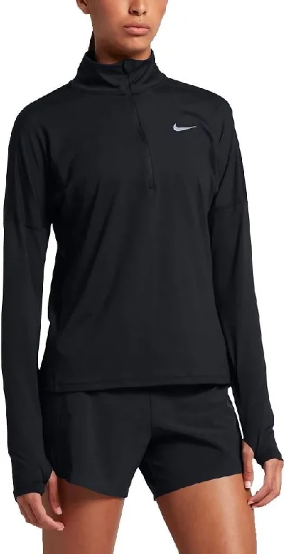 New Women's Nike Running Dry Element Black 1/4 Zip Pullover Size XL MSP$75